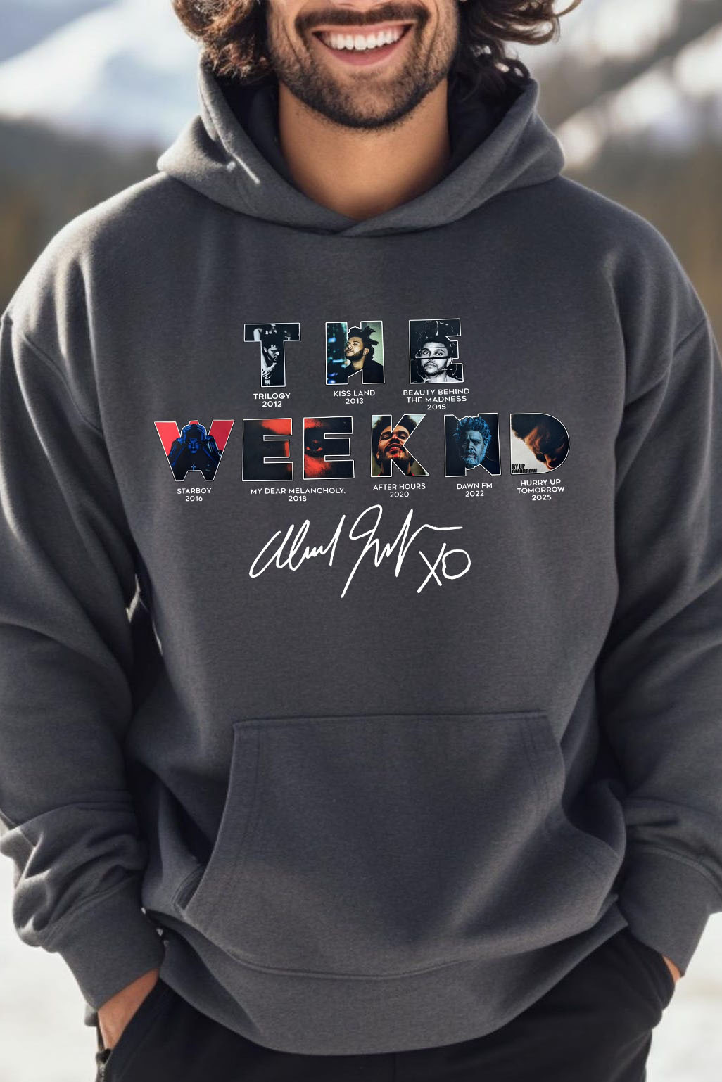 Theweeknd 2025 print men hoodie