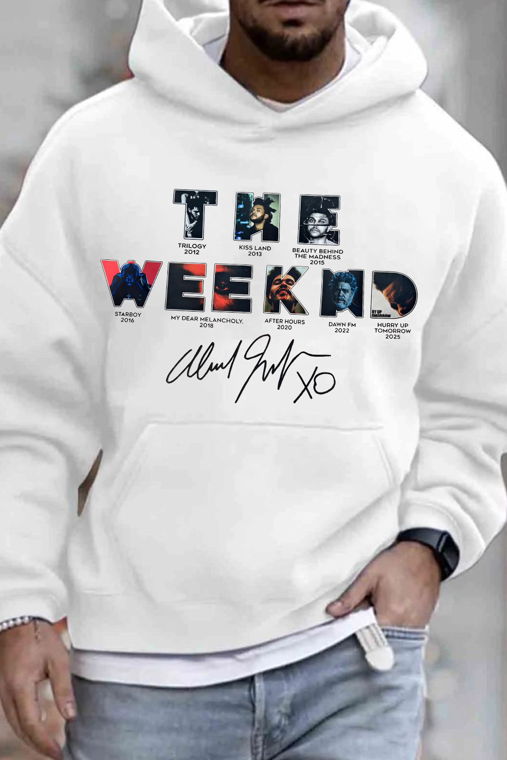 Theweeknd 2025 print men hoodie