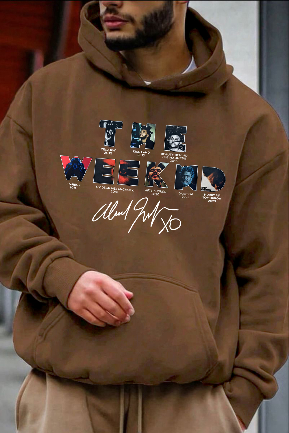 Theweeknd 2025 print men hoodie