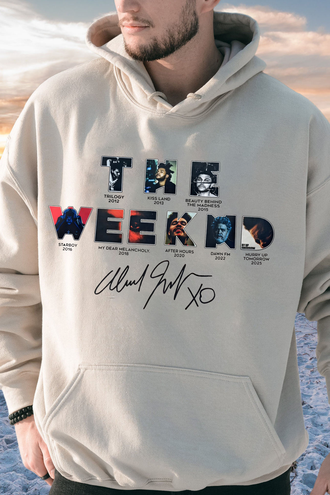 Theweeknd 2025 print men hoodie