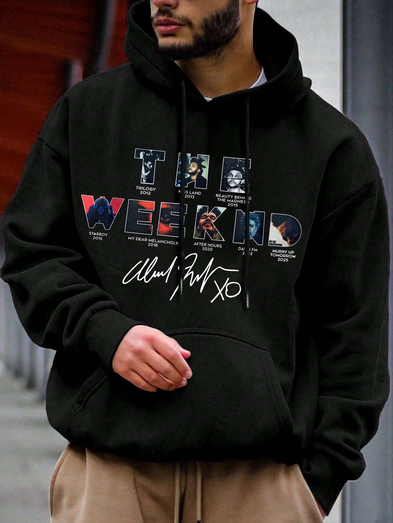 Theweeknd 2025 print men hoodie