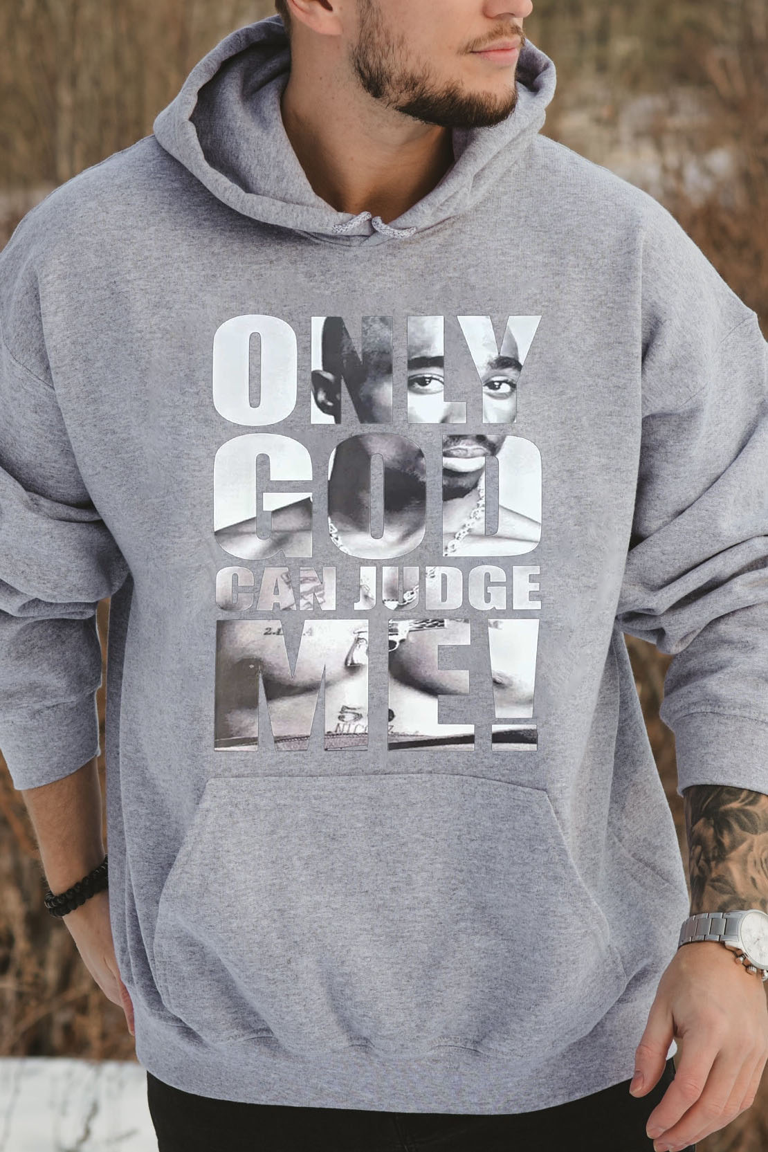 Only God Can Judge Me 2 PAC king Hoodie