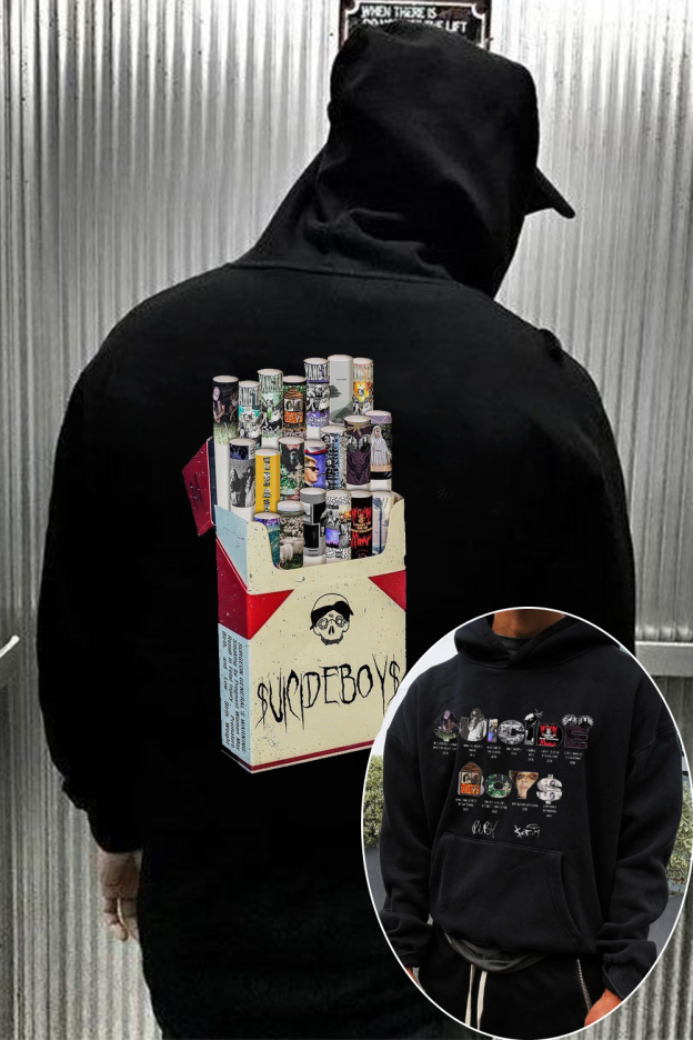 uicideboys 2-side printed men's hooded sweatshirt