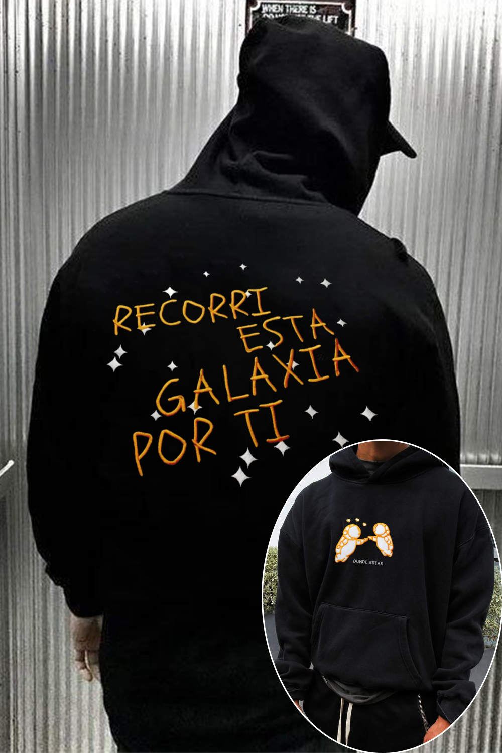 Playera Ivan Cornejo "Galaxia"men Hooded