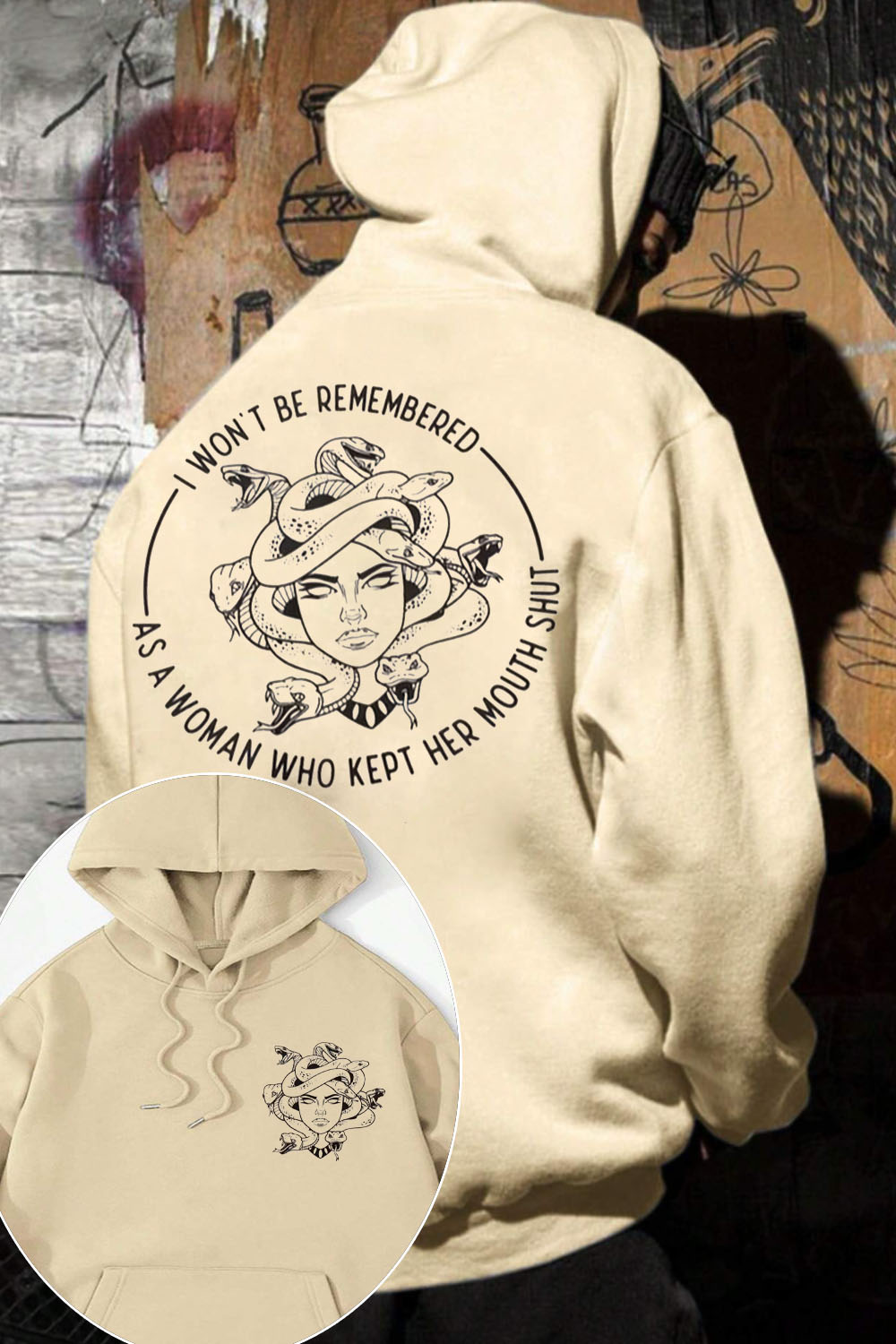 i won't be remembered as a woman who kept her mouth shut  cool hoodie men