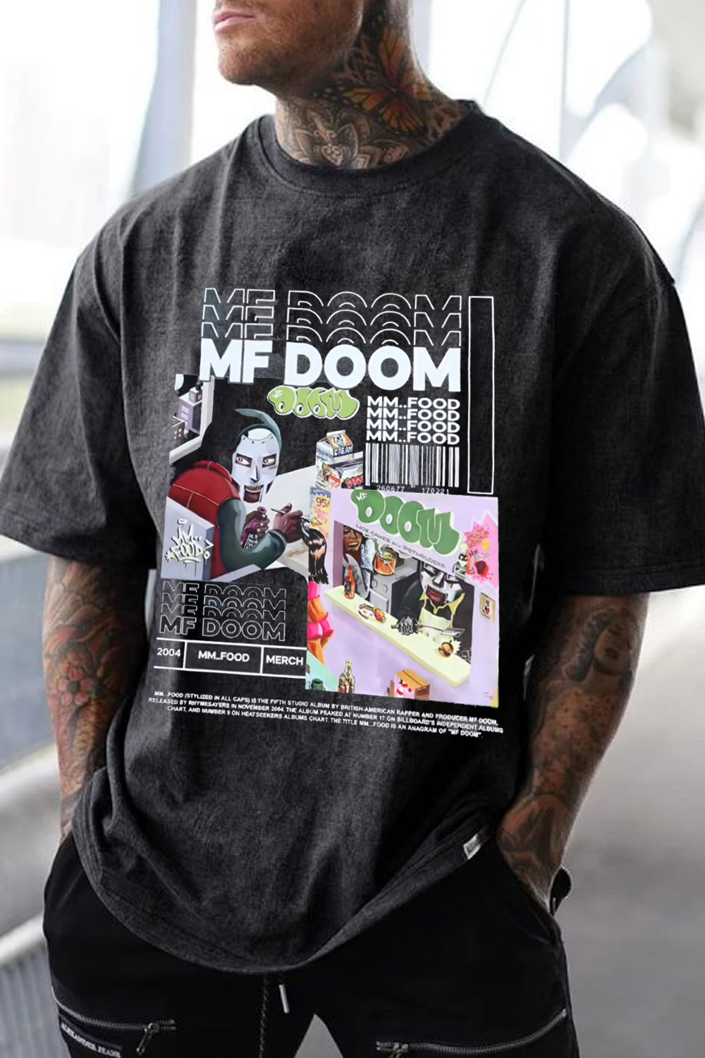 MF Doom Rap Washed Cotton t-shirt
