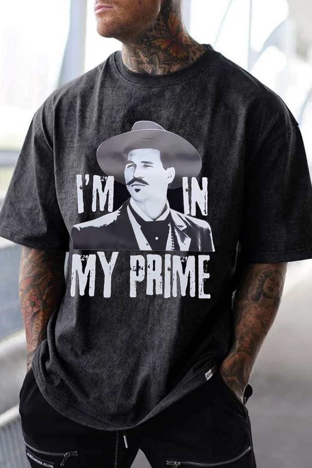 valkilmer washed cotton printed t-shirt