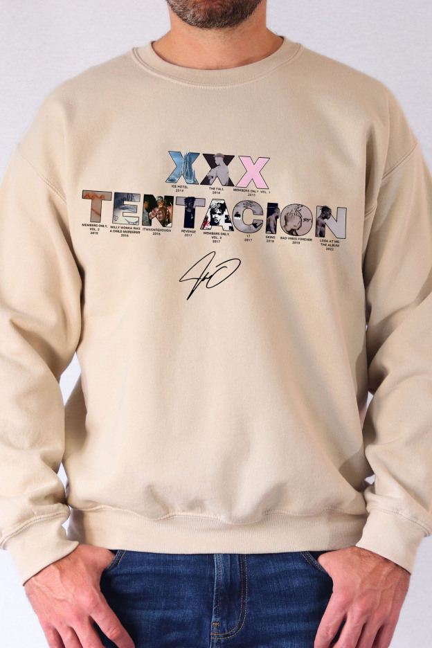 XXXTentacion Inspired Vintage Rap Shirt a6  sweatshirt
