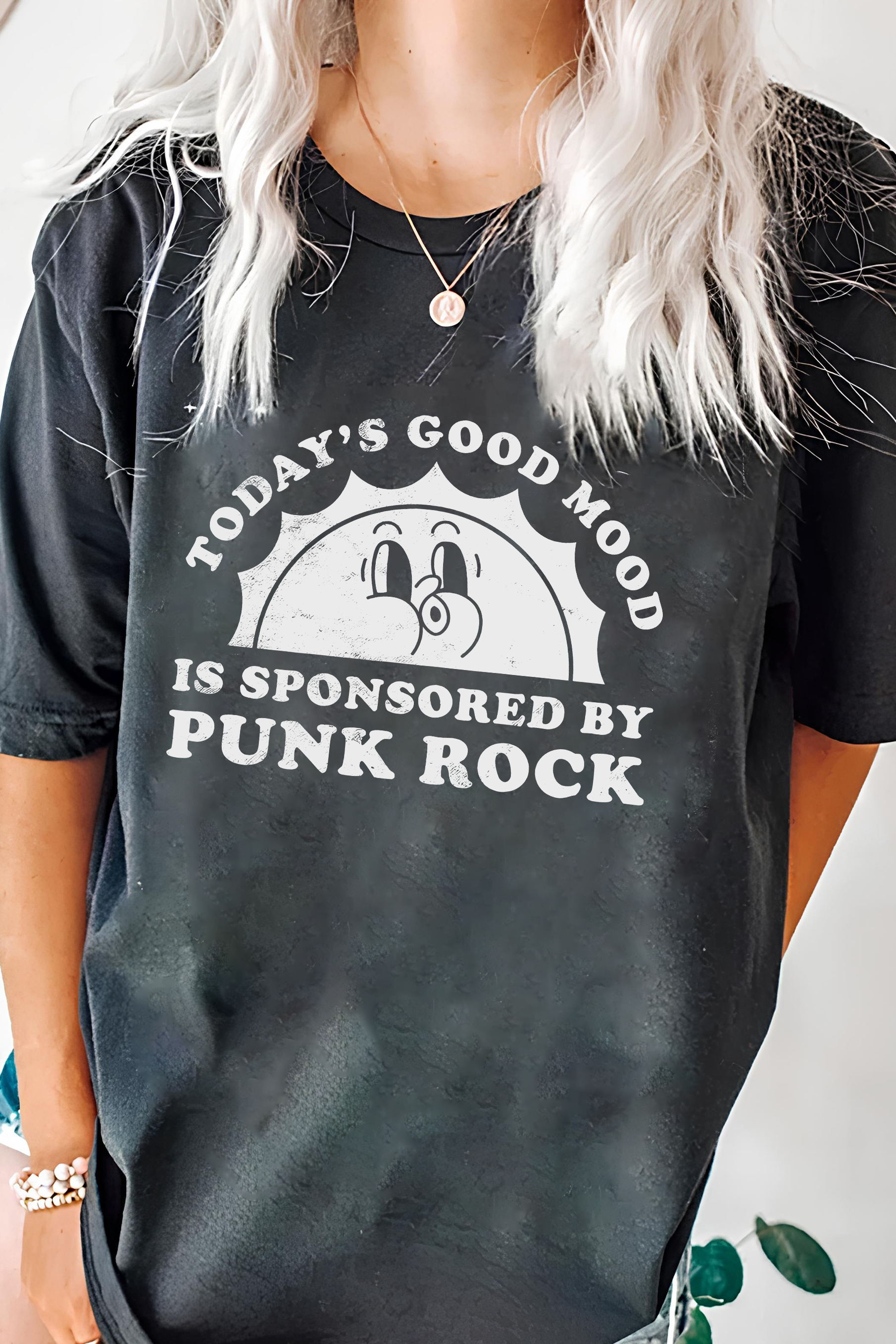 Funny Punk Rock SLOGAN T-shirt