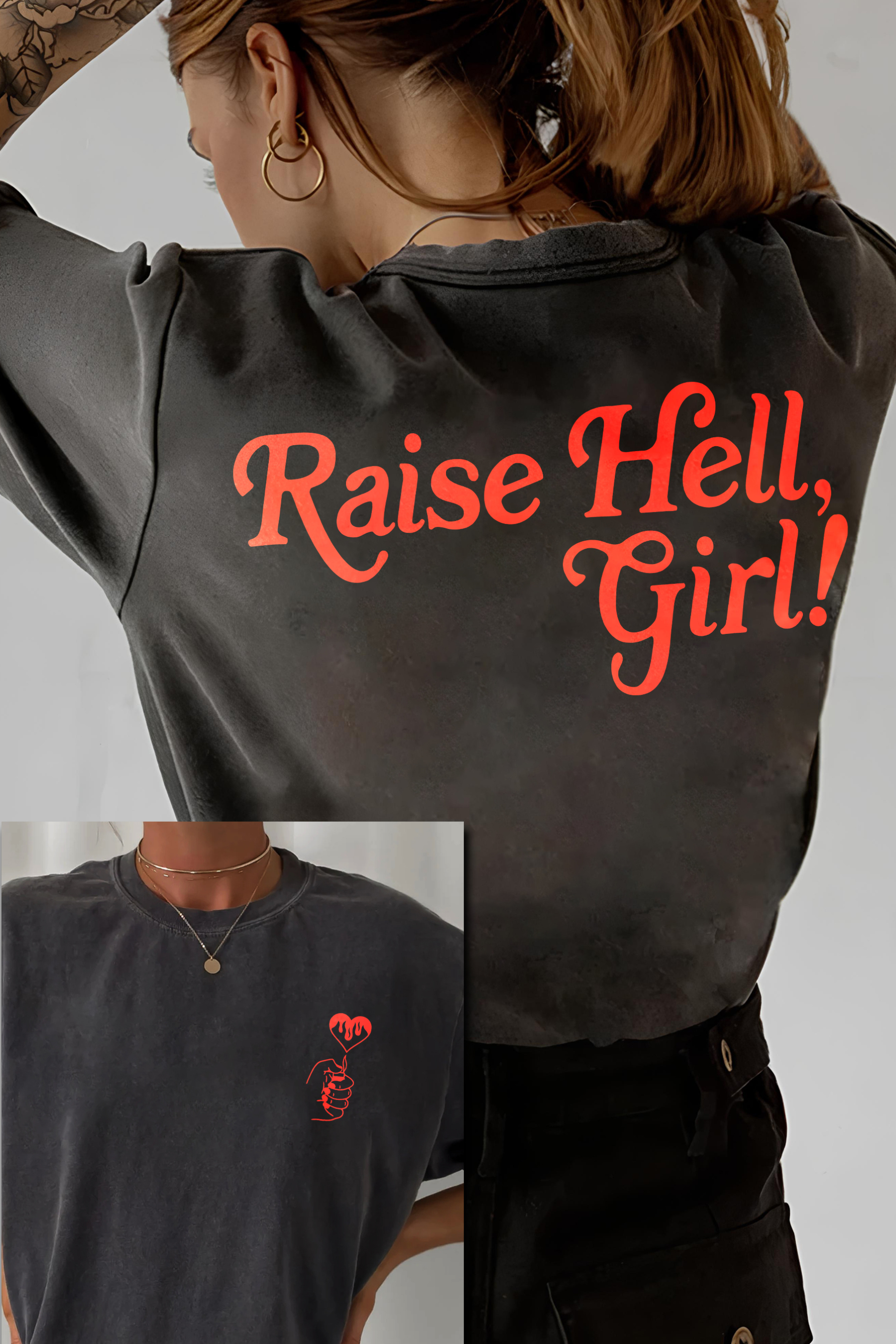 Vintage Raise Hell Girl T-Shirt