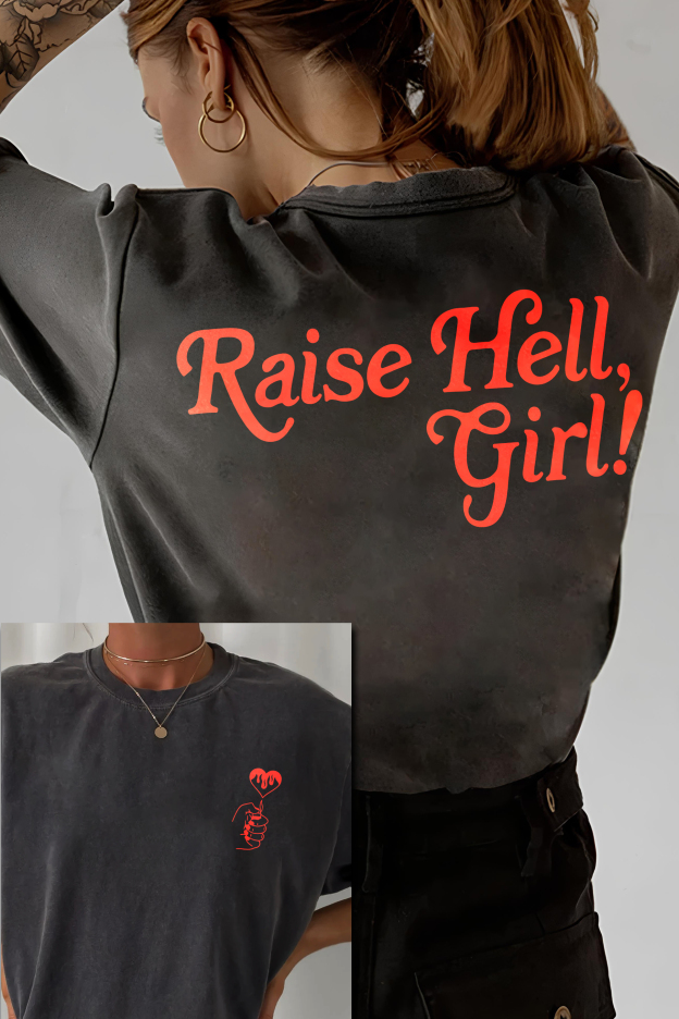 Vintage Raise Hell Girl T-Shirt