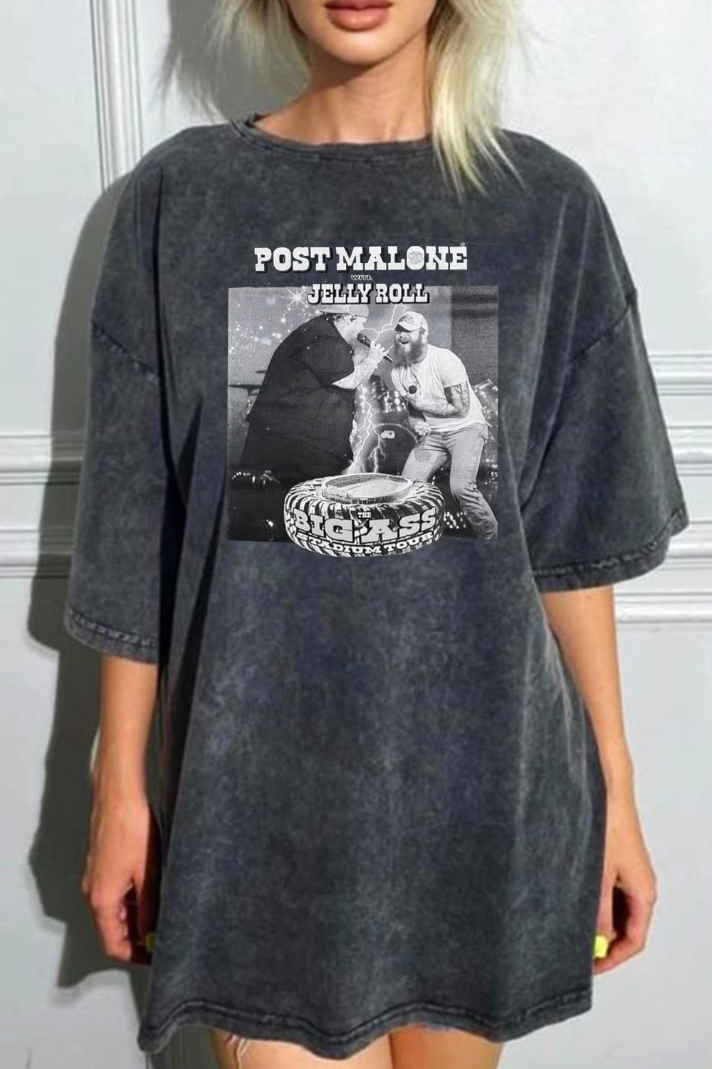 Postmalone washed short-sleeved T-shirt