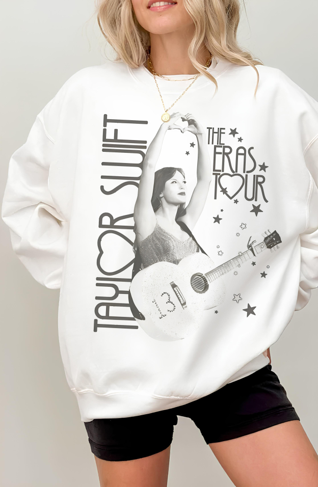 TS The Eras Tour Heart Photo Sweatshirt For Women