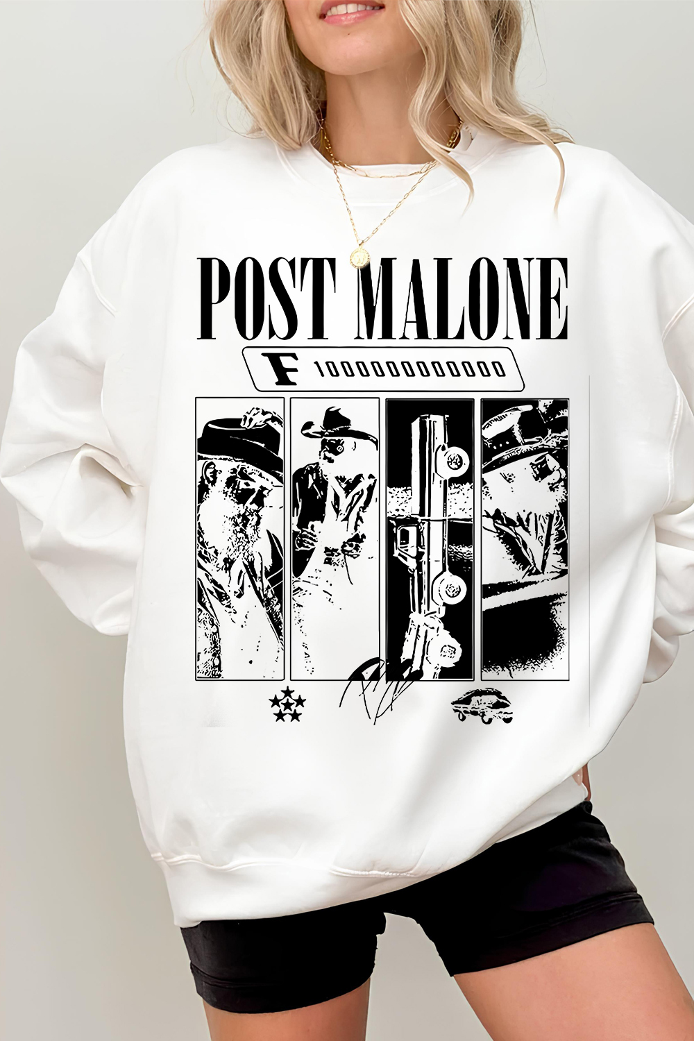 Post Malone F1-Trillion Album Fleece Sweatshirt For Women