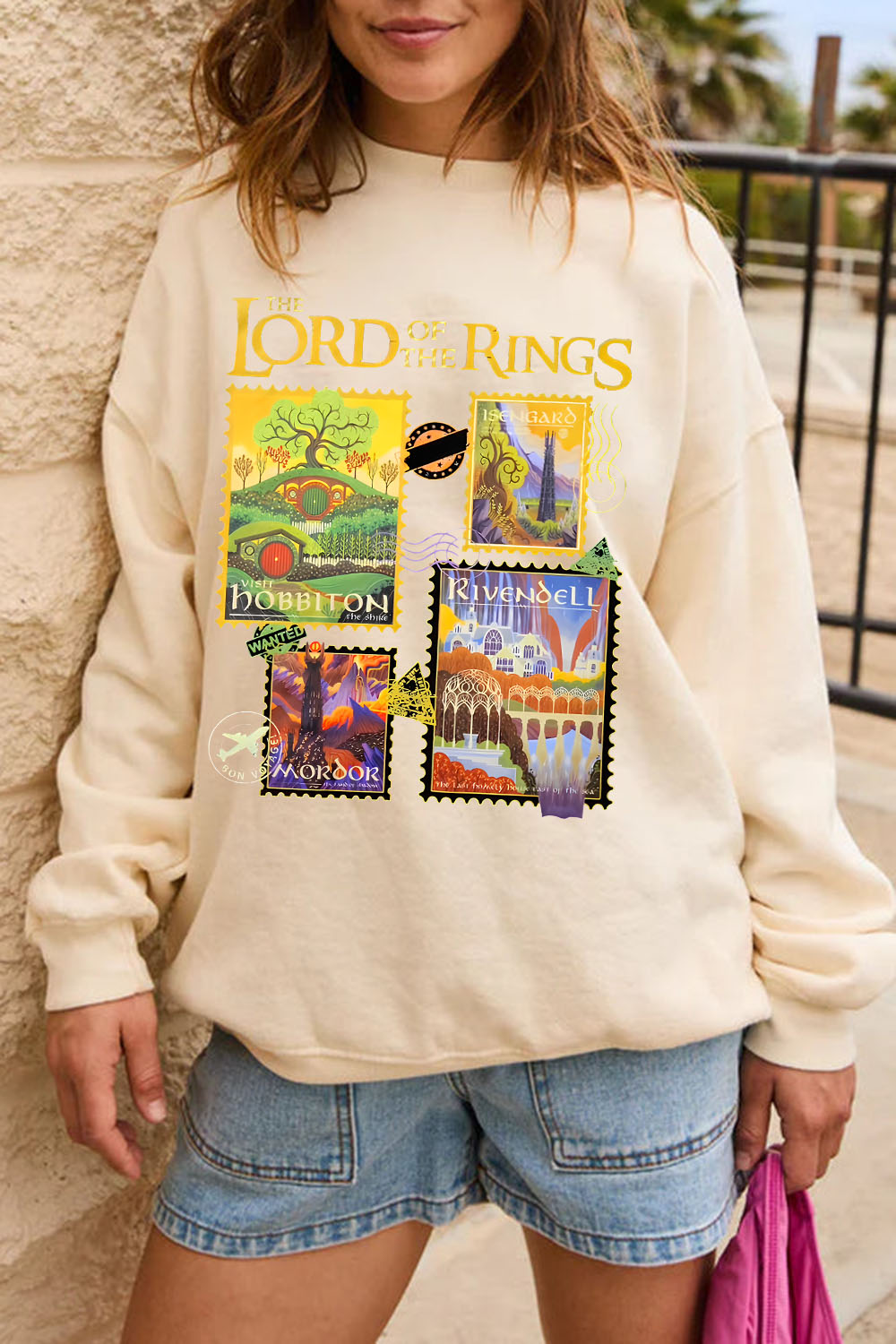 LOTR Stamps Sweatshirt For Women