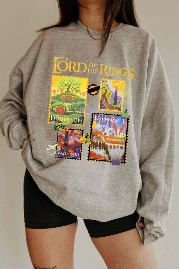 LOTR Stamps Sweatshirt For Women