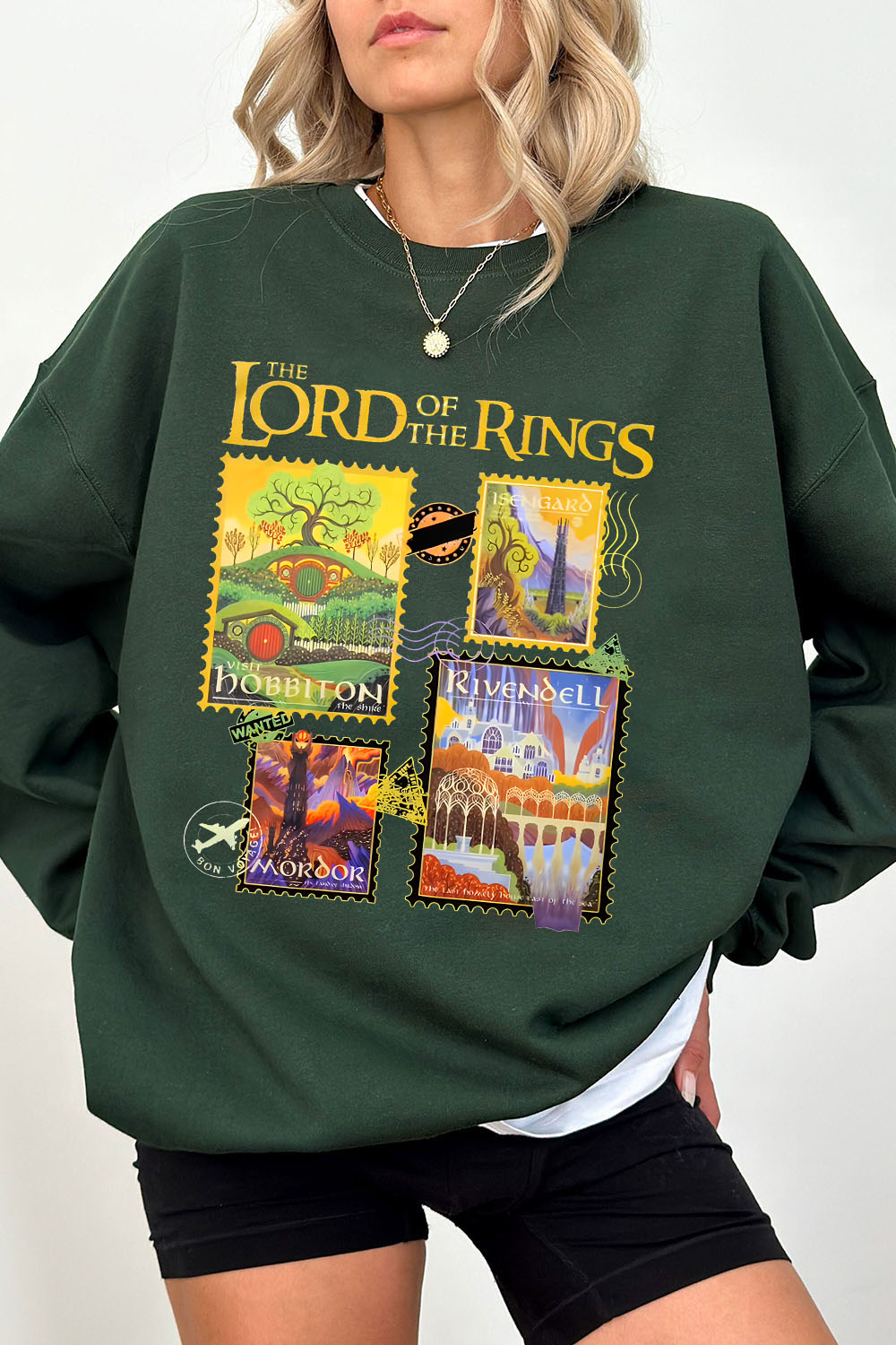 LOTR Stamps Sweatshirt For Women