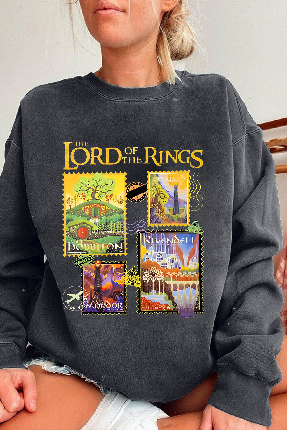 LOTR Stamps Sweatshirt For Women