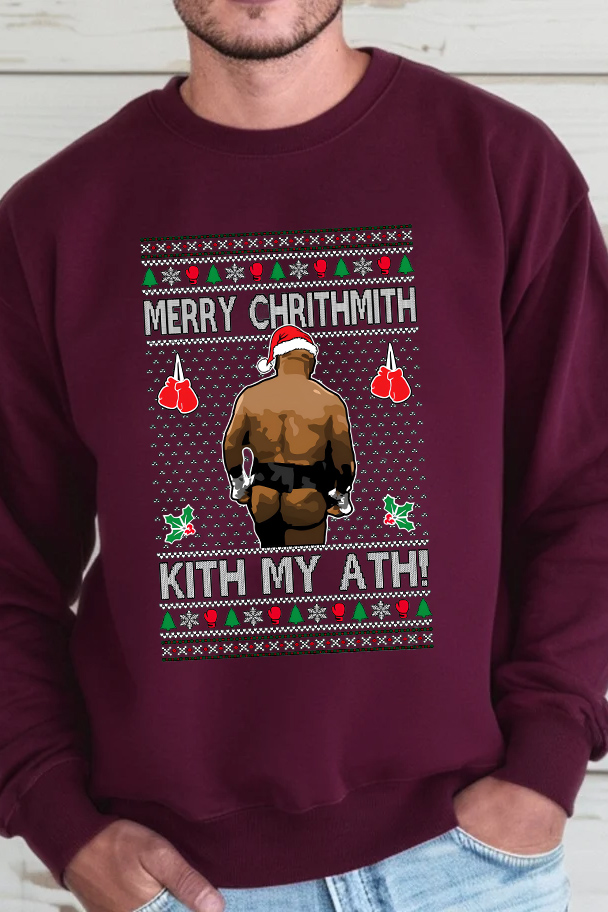 Merry Chrithmith Kith My Ath Fleece Men sweatshirt