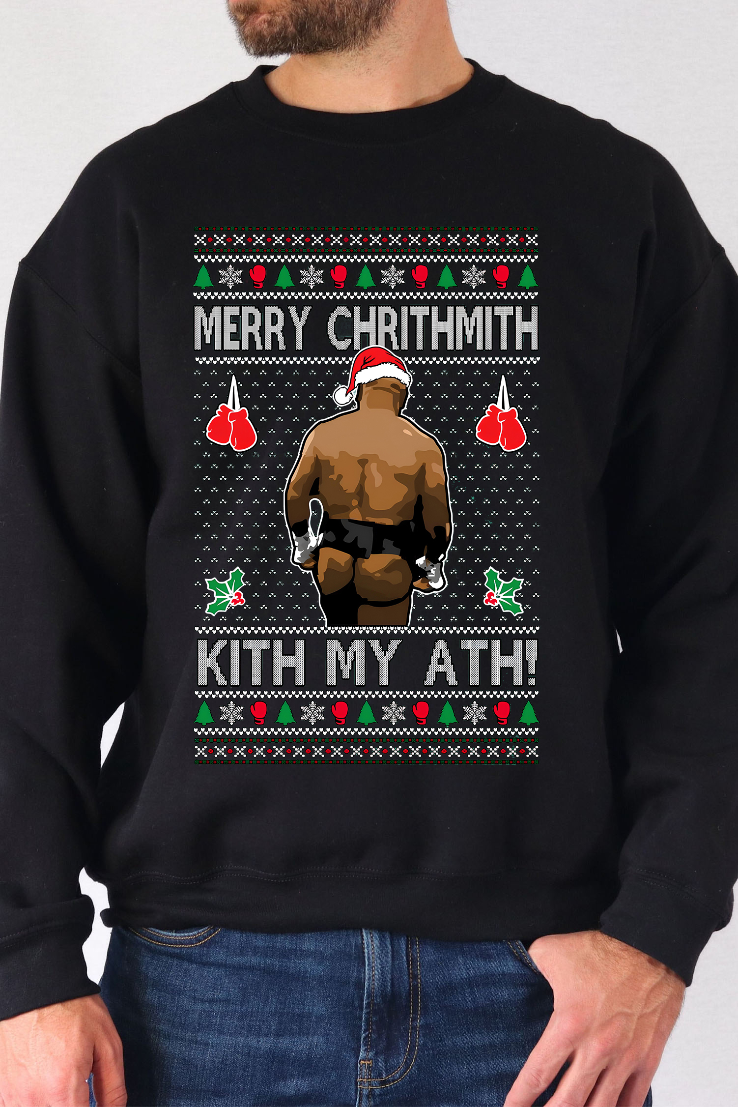 Merry Chrithmith Kith My Ath Fleece Men sweatshirt