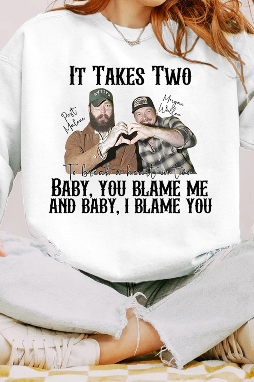 Morgan Wallen Post Malone It Takes Two I Had Some Help Sweatshirt For Women