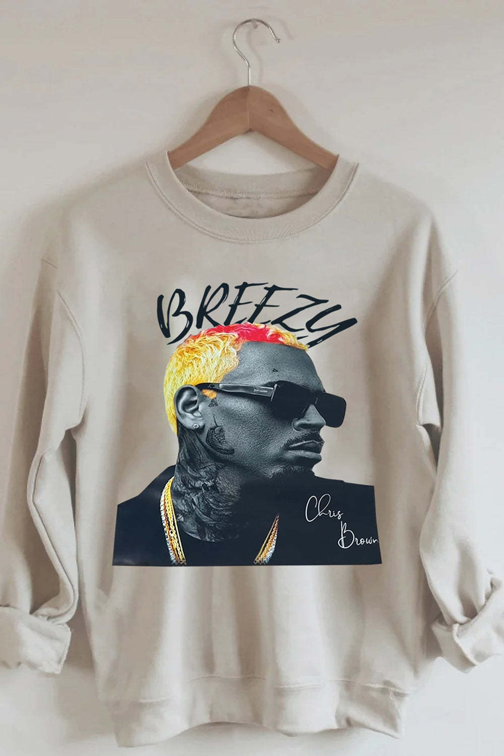 Breezy Album Chris Brown Fleece Sweatshirt For Women