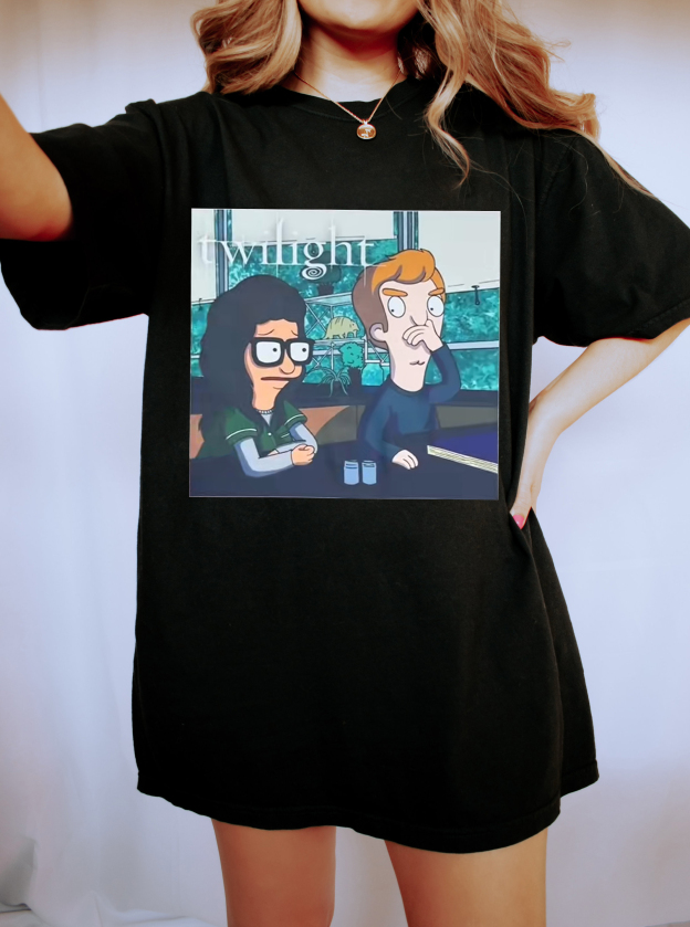 Twilight Bella Edwardc Cartoon Graphic TEE For Women