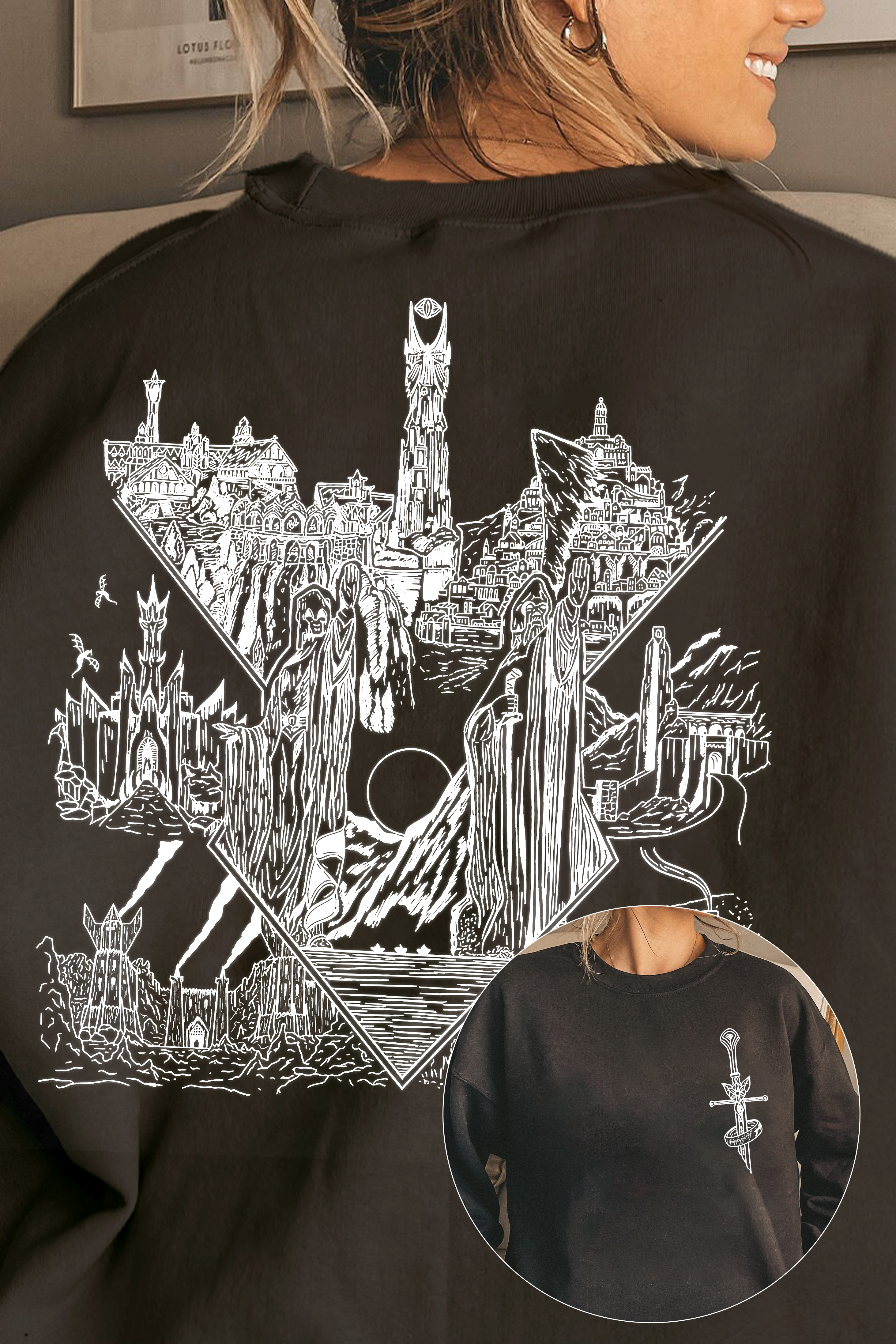 LOTR Middle Earth Inspired Sweatshirt For Women