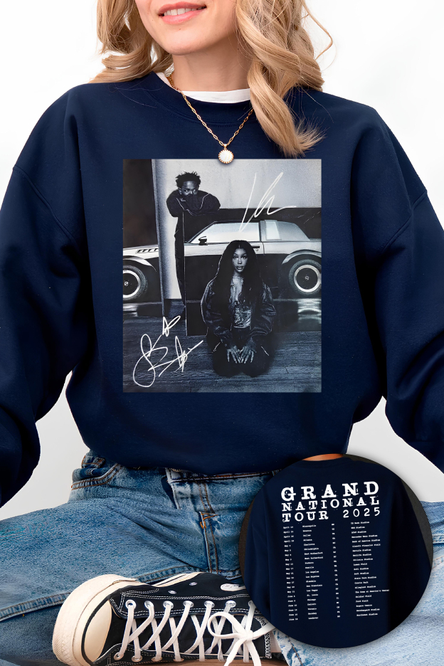 Grand National Tour Kendrick&SZA Fleece Sweatshirt For Women