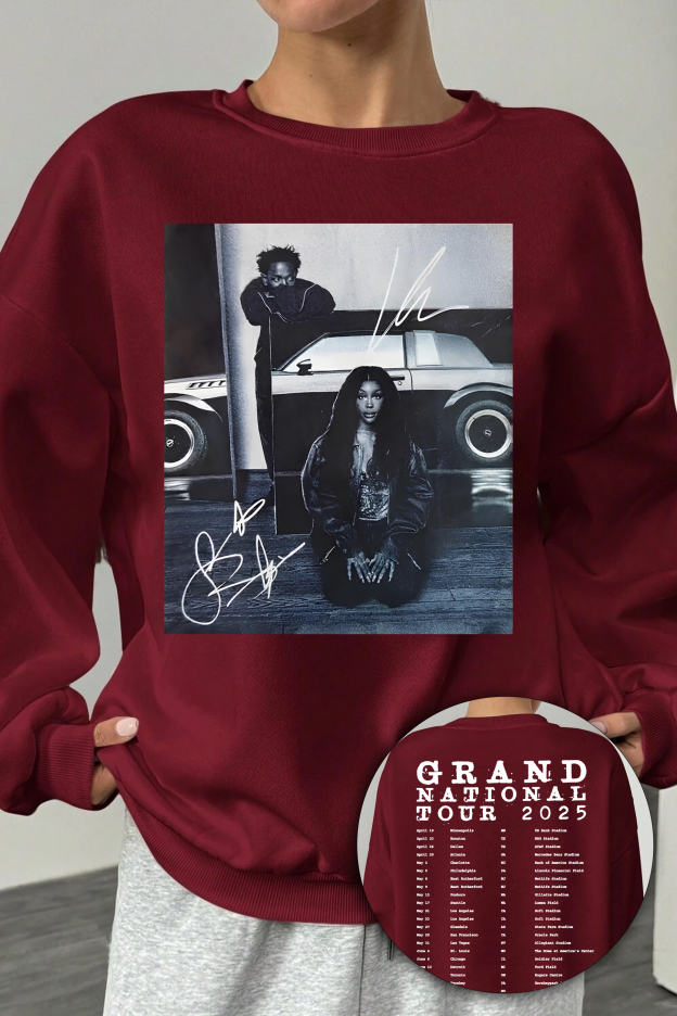 Grand National Tour Kendrick&SZA Fleece Sweatshirt For Women