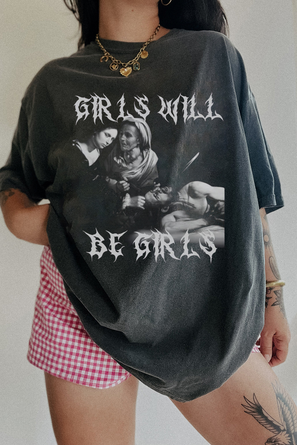 Dark Humor Girls Will Be Girls Feminism Tee For Women