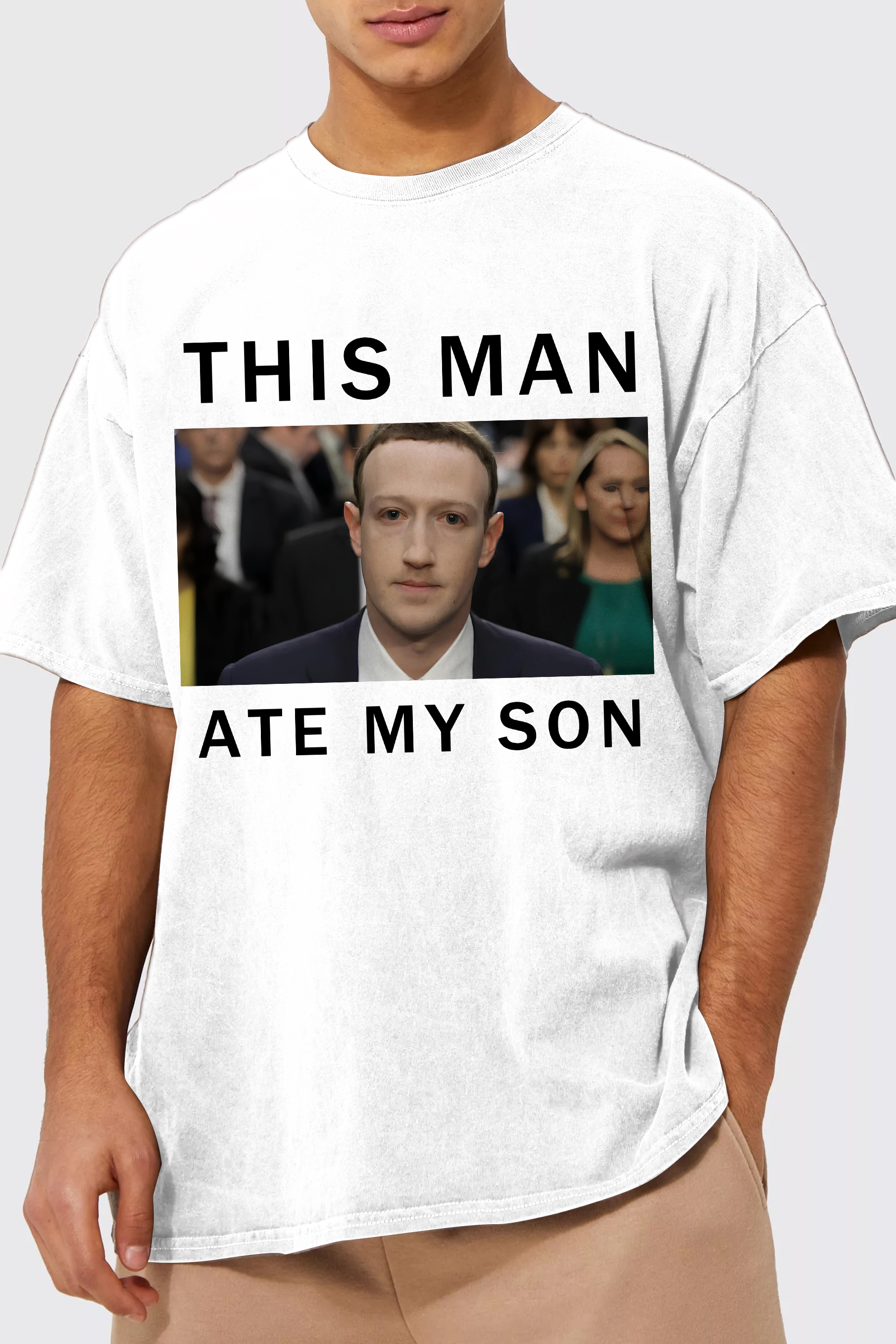 This man ate my son, Funny Zuckerberg  Meme T-Shirt