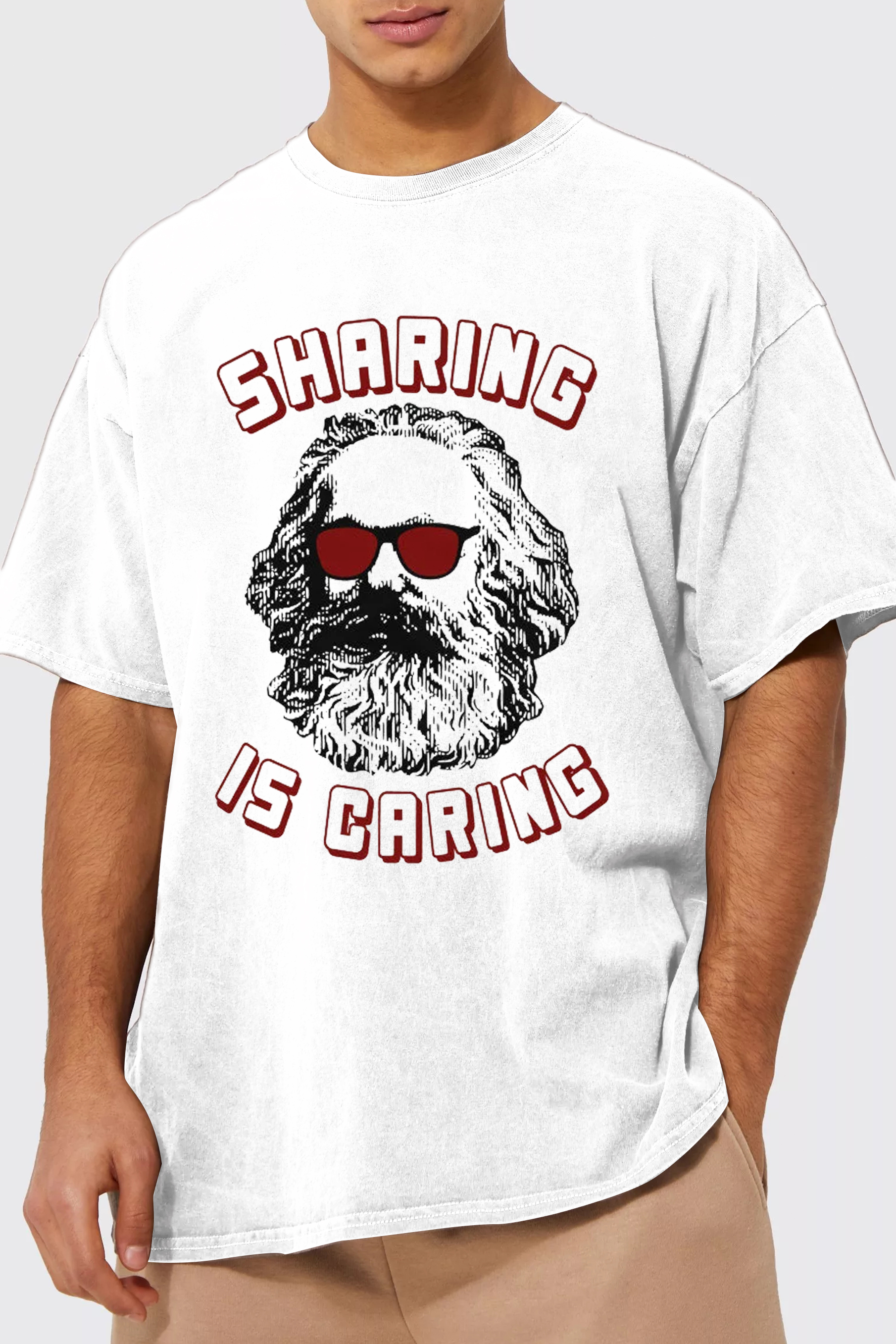 Karl Marx Silhouette  Socialist Marxist  T-Shirt