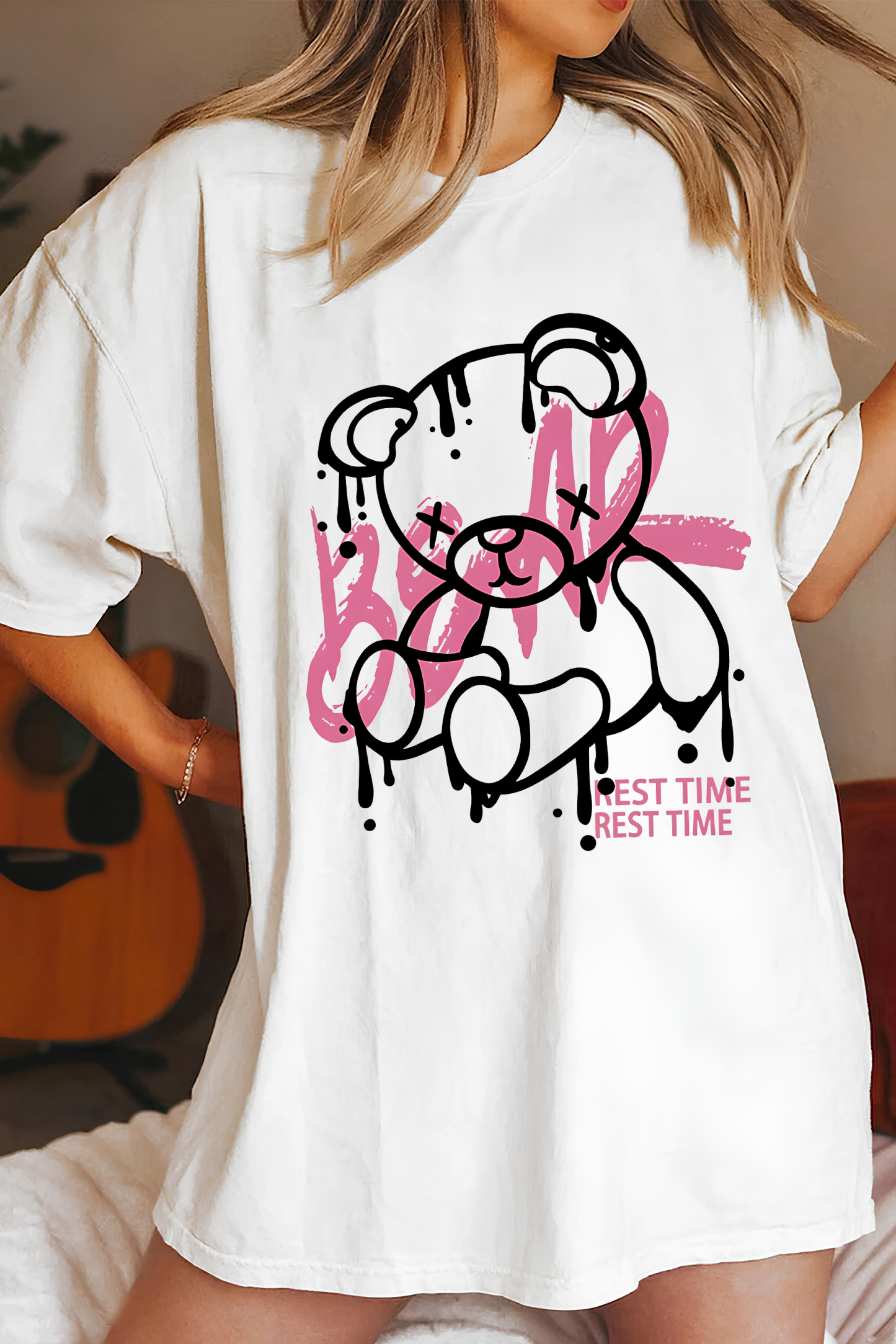 Dissolving Bear Tee For Women