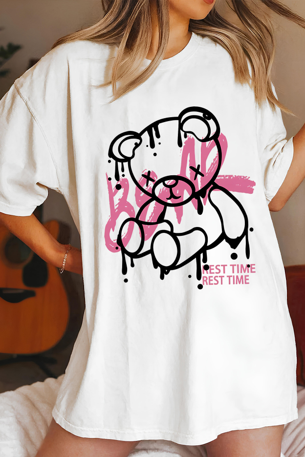 Dissolving Bear Tee For Women