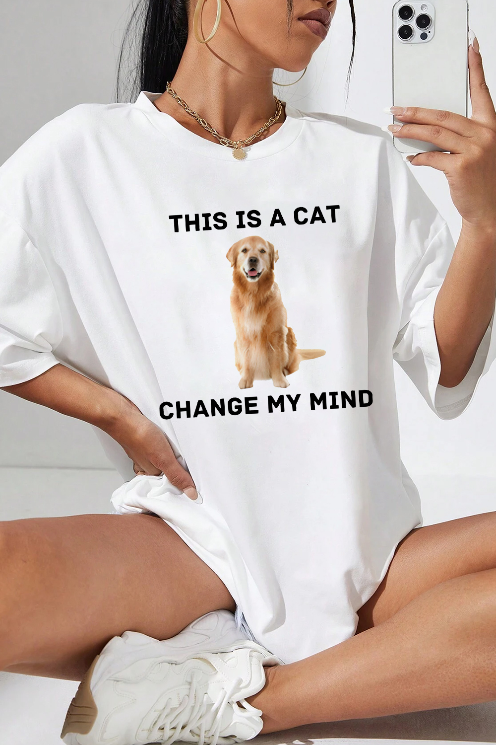 Change My Mind Dog Version Tee For Women  