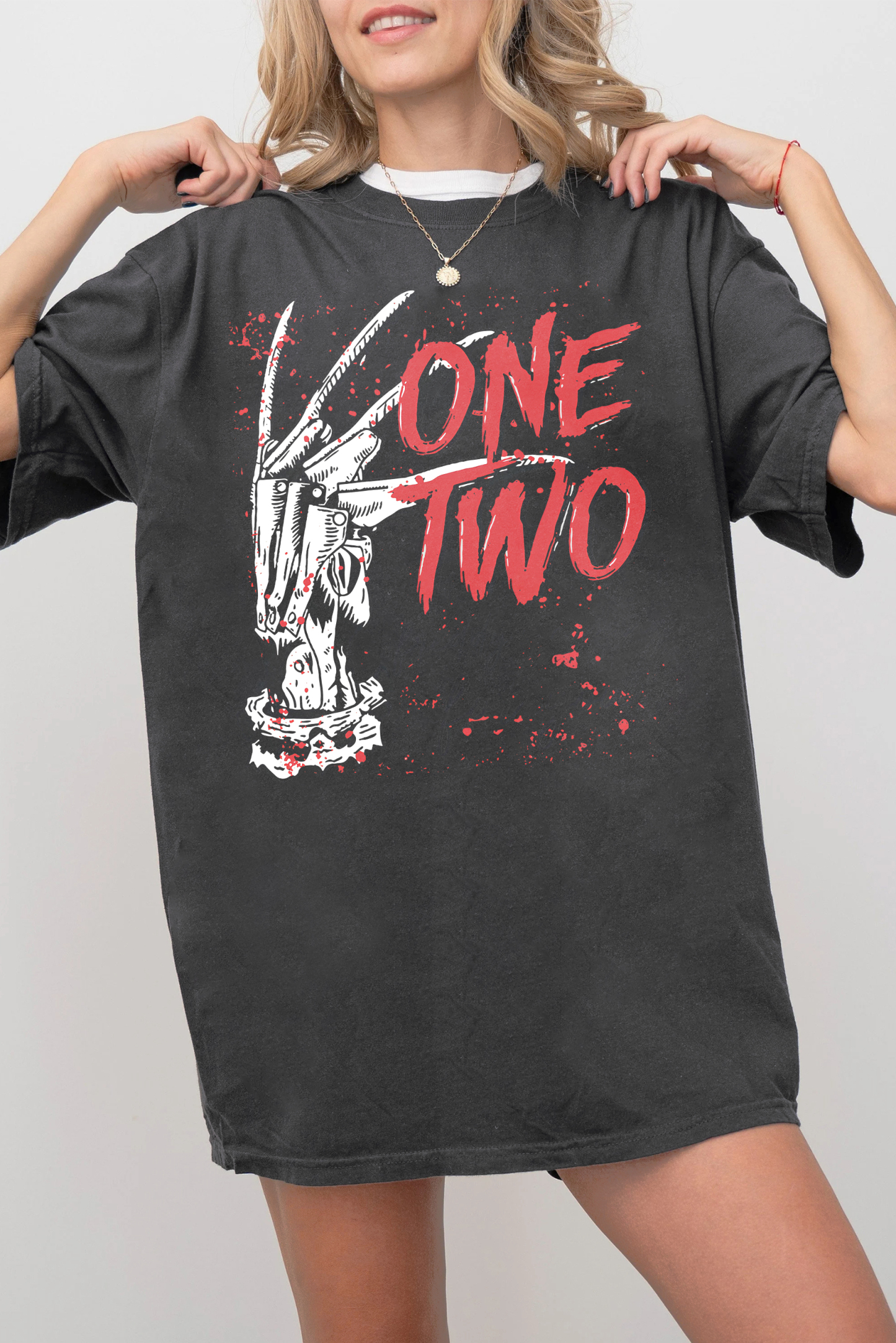 Horror Halloween sublimation  Tee For Women