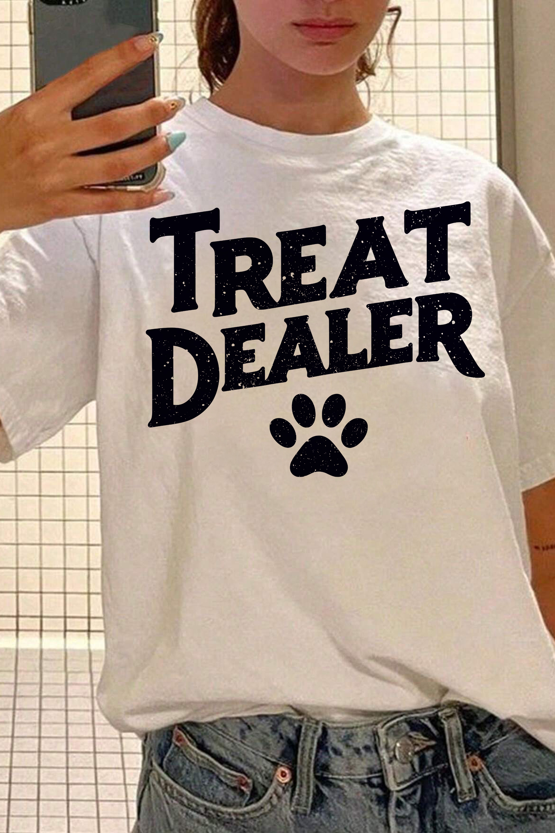 Treat Dealer Funny Dog Lover  Tee For Women
