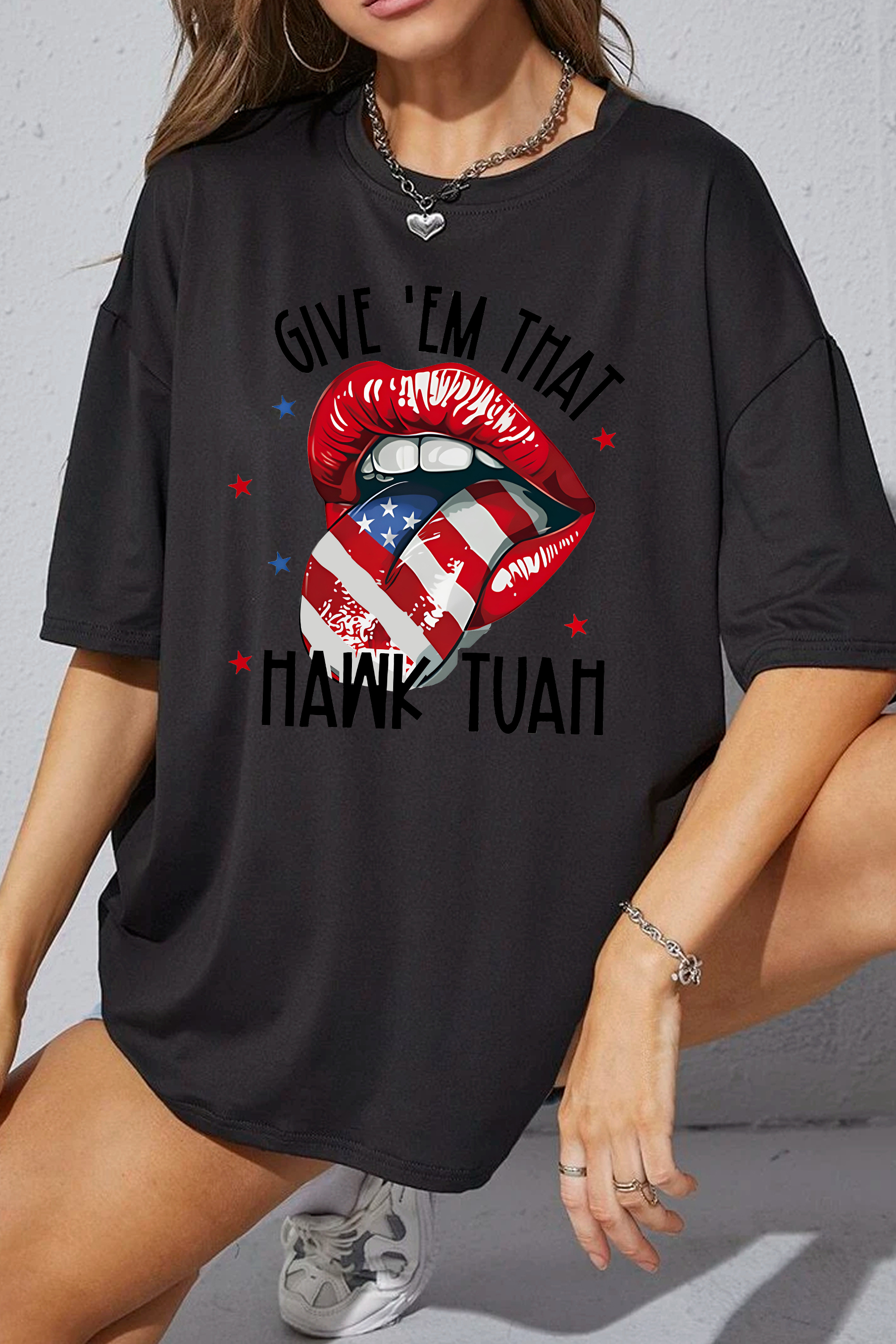 Hawk Tuah Spit On That Thing Tee For Women