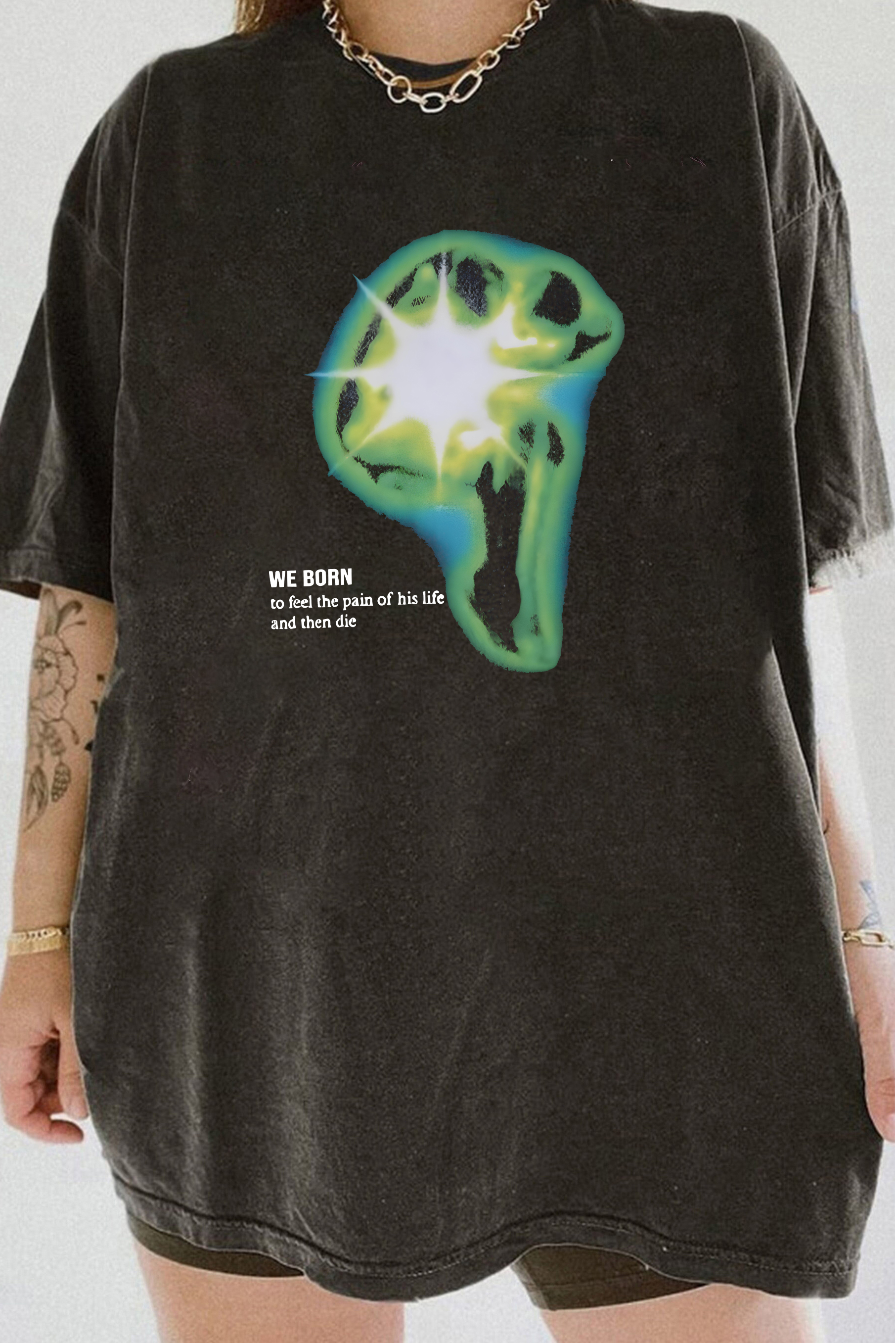 The Born Graphic  Y2K Tee For Women