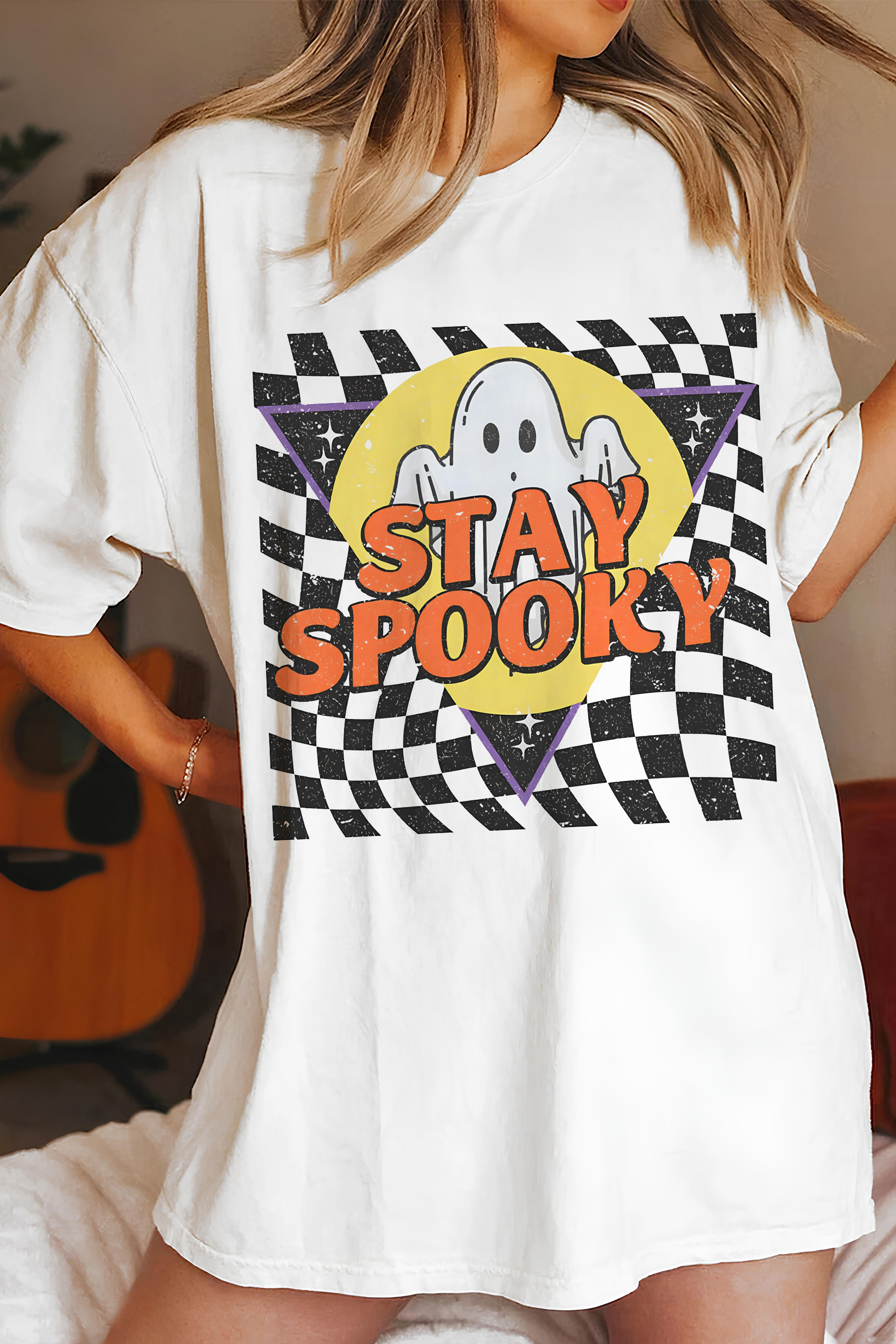 Stay Spooky Halloween Tee For Women  