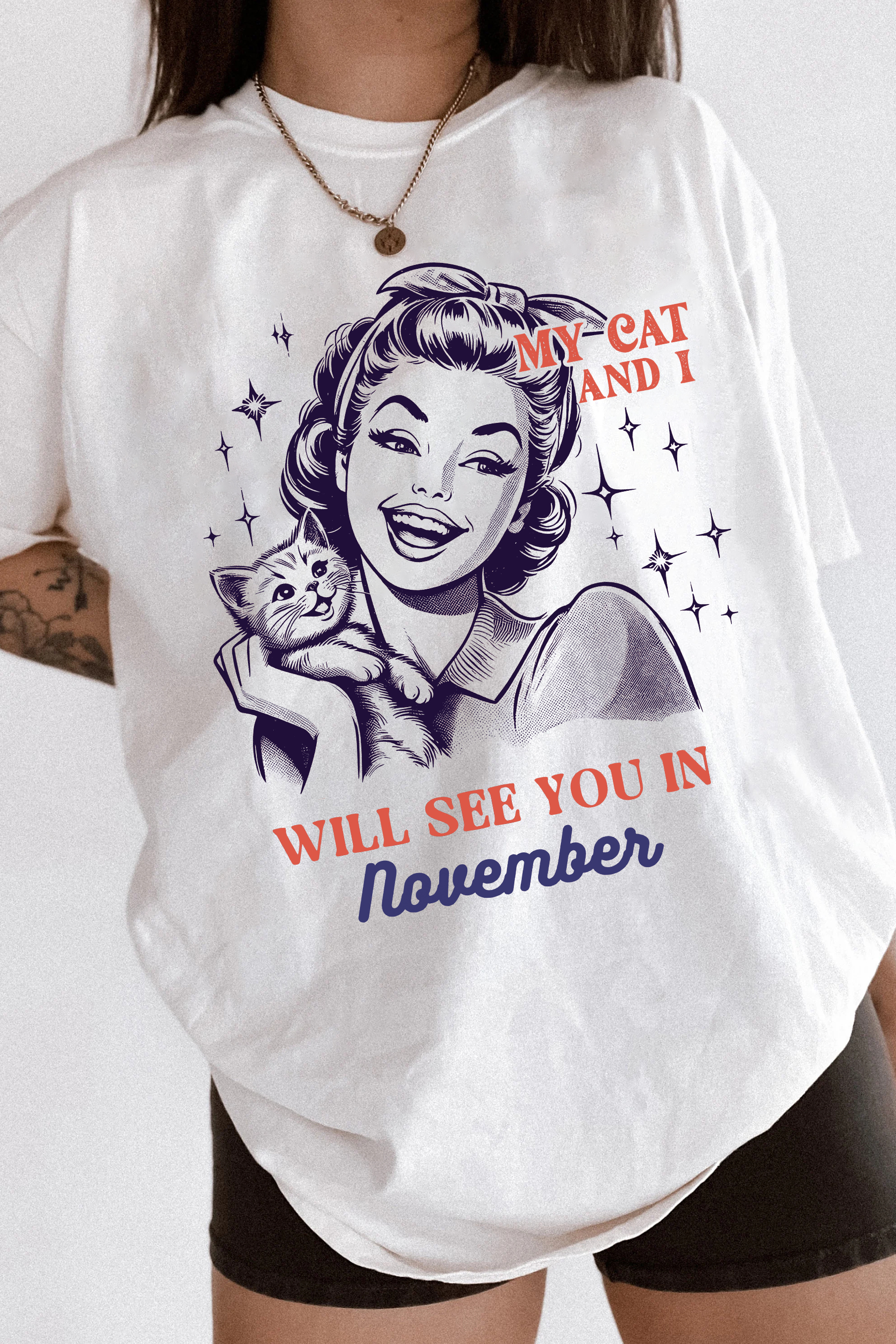 Childless Cat Lady  Tee For Women 