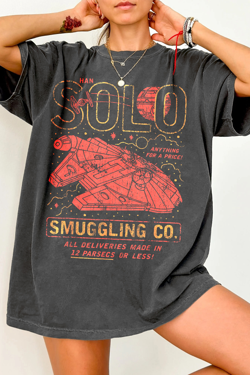 Retro Star Wars Han Solo Smuggling Tee For Women 
