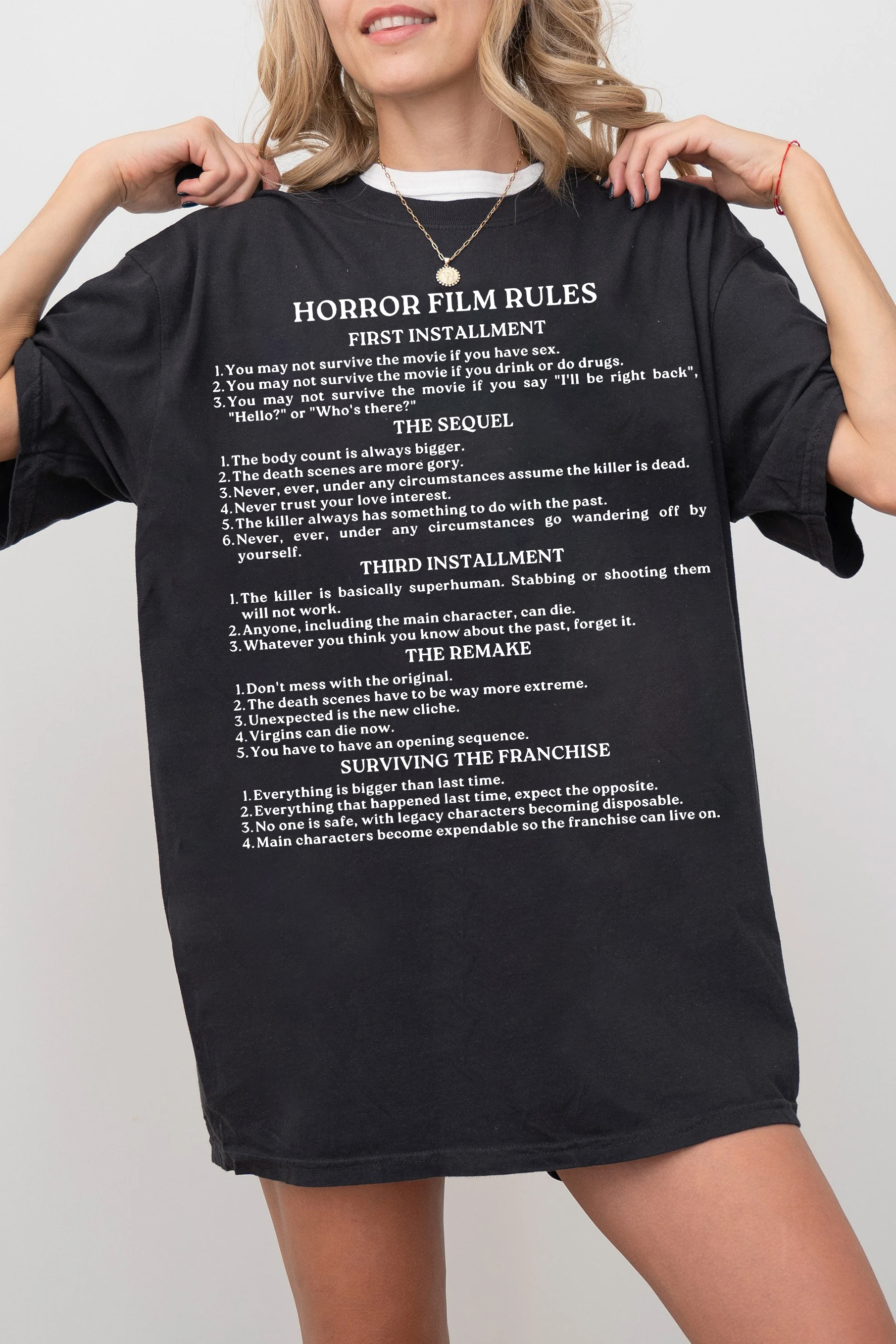 Horror Movies  Tee For Women 