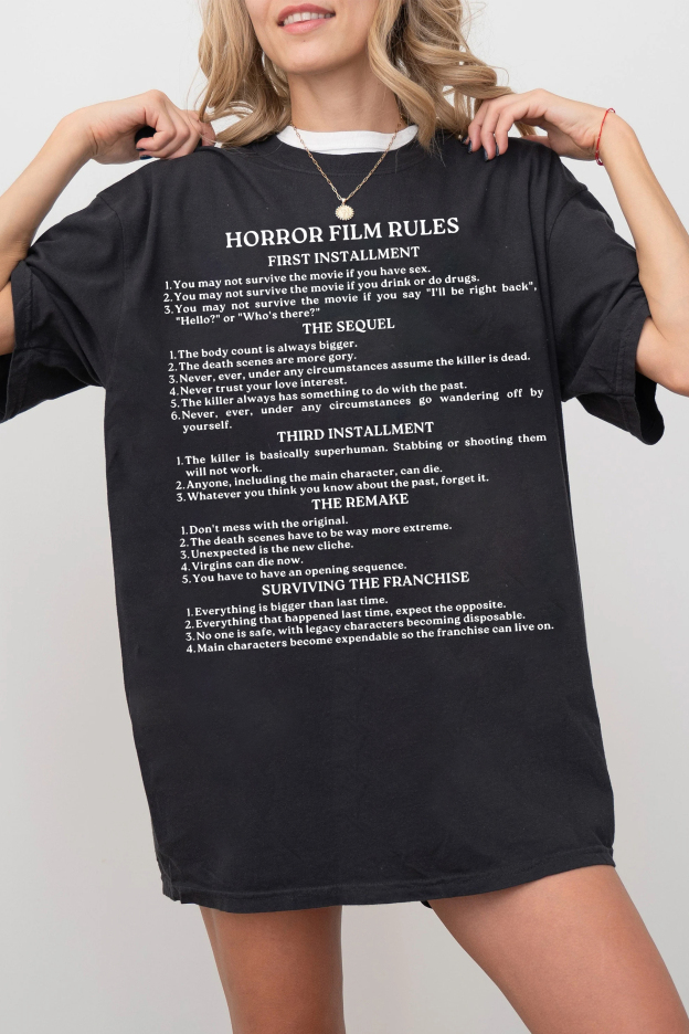 Horror Movies  Tee For Women