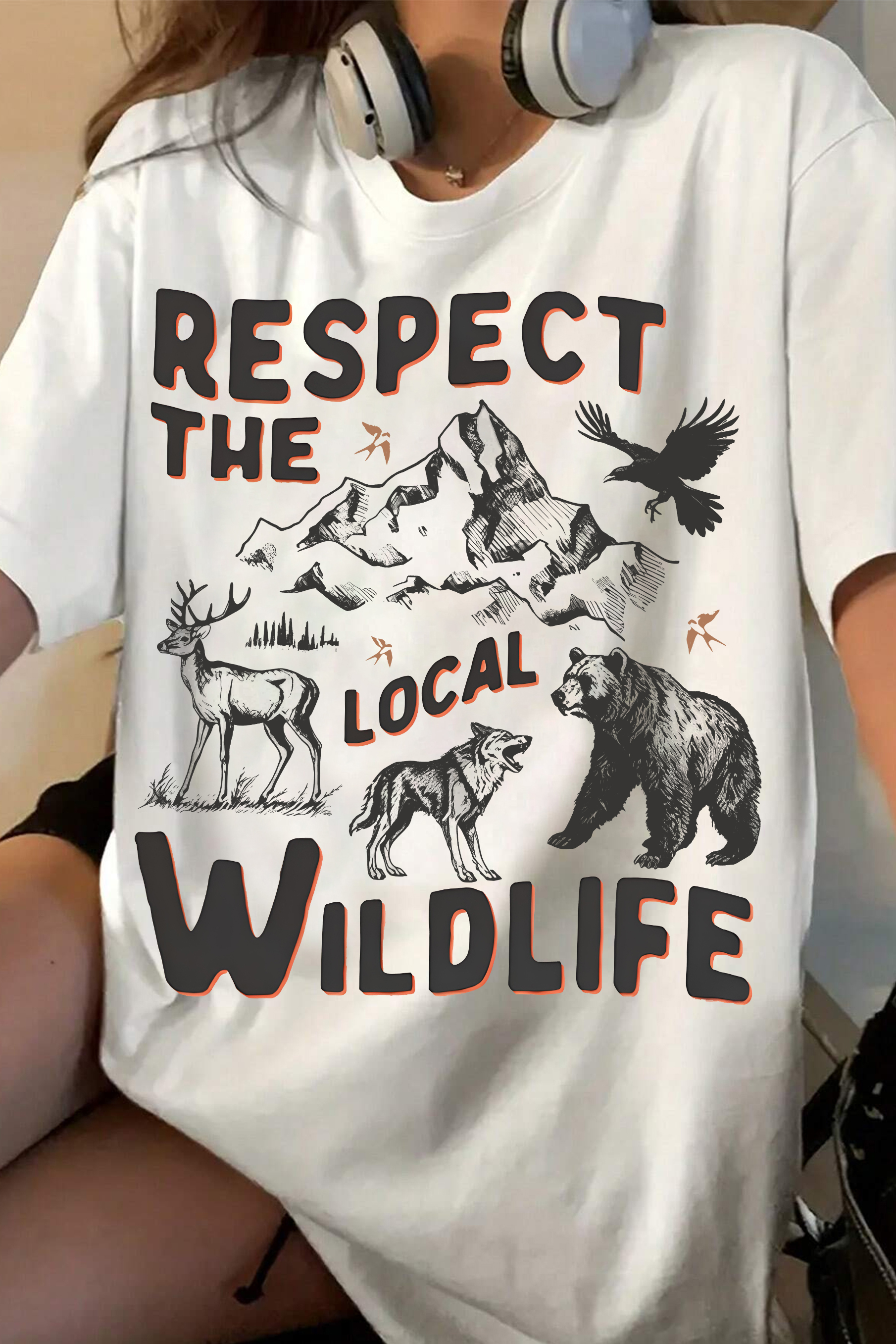 Respect The Local Wildlife Tee For Women 