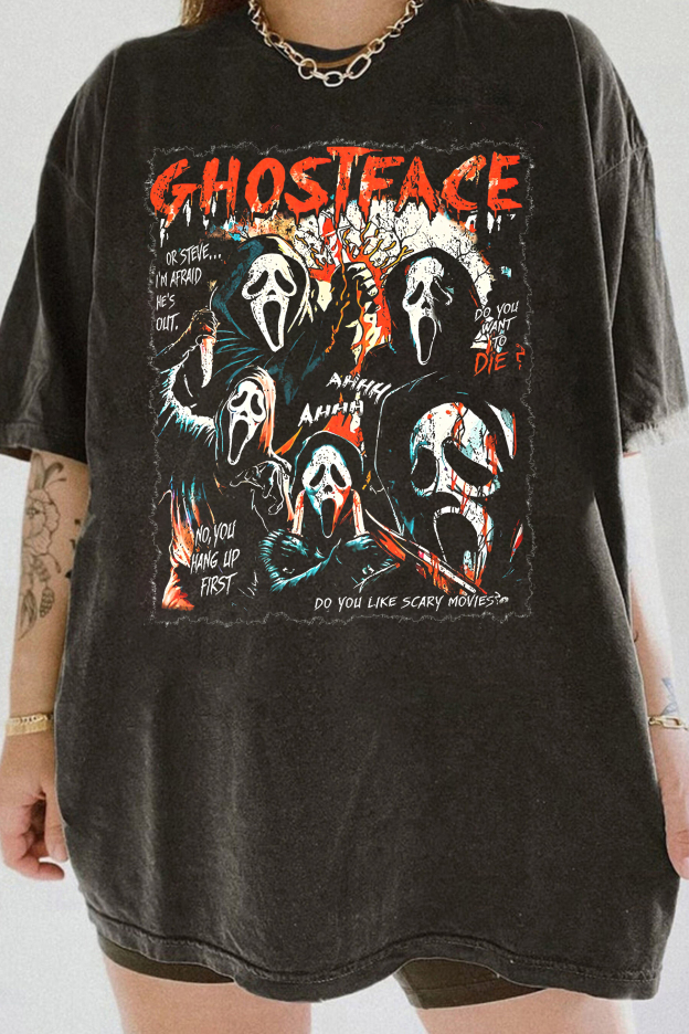 Ghost Face Halloween  Tee For Women