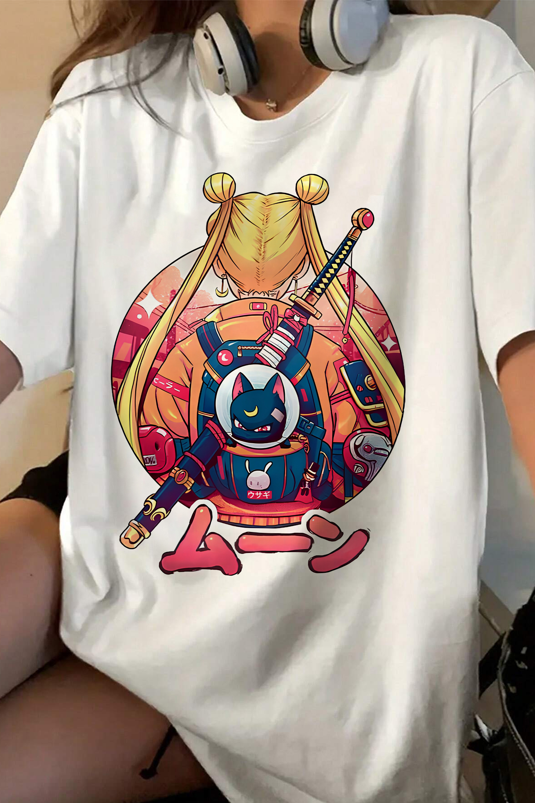 80s Sailor moon Anime  Tee For Women