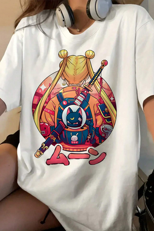 80s Sailor moon Anime  Tee For Women