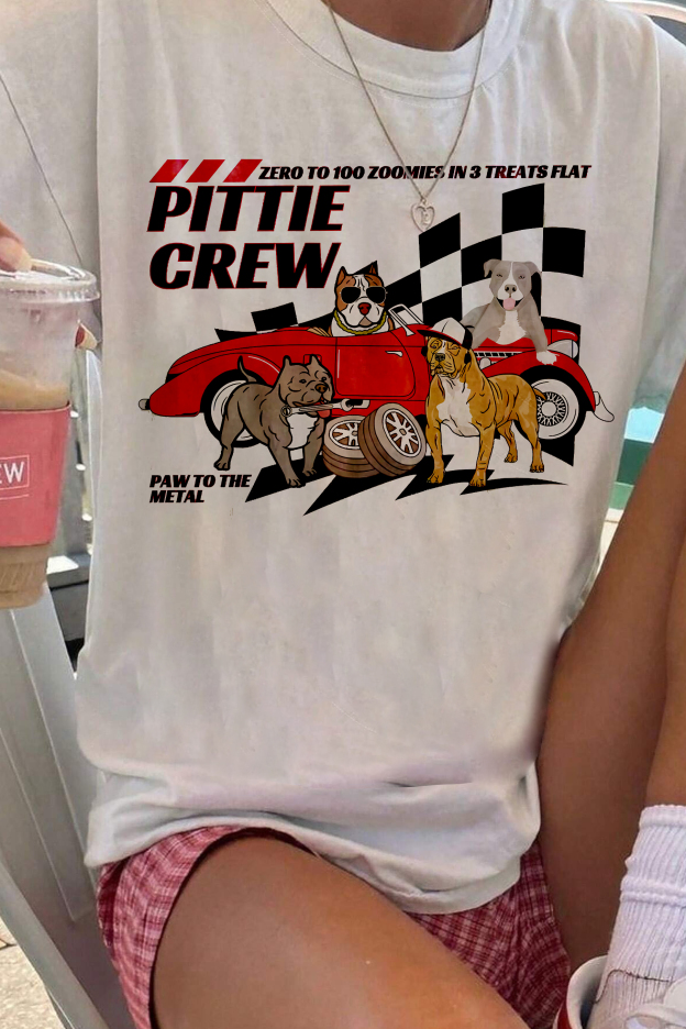 Pitbull Pit Crew  Tee For Women